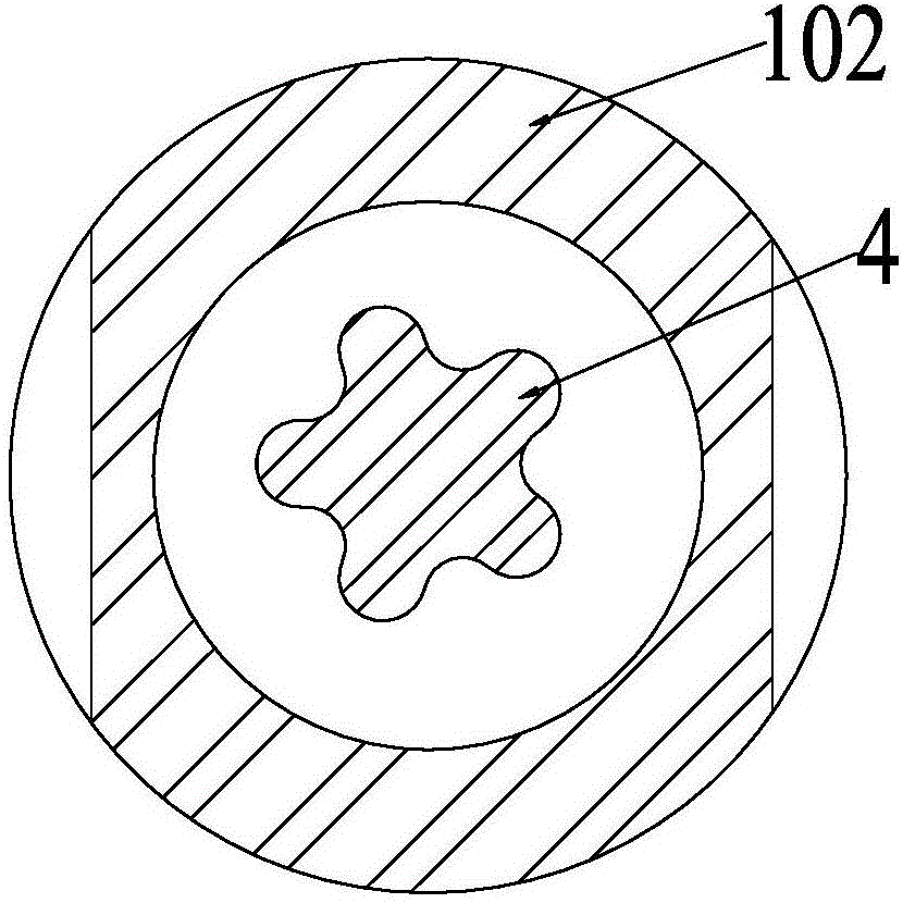 Pulse impact producing mechanism and center differential pressure drill comprising same