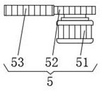 Glue proportioning device with heating device