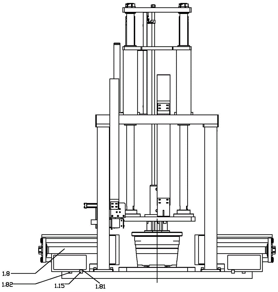 Pressurizing casting device and method for automobile hub