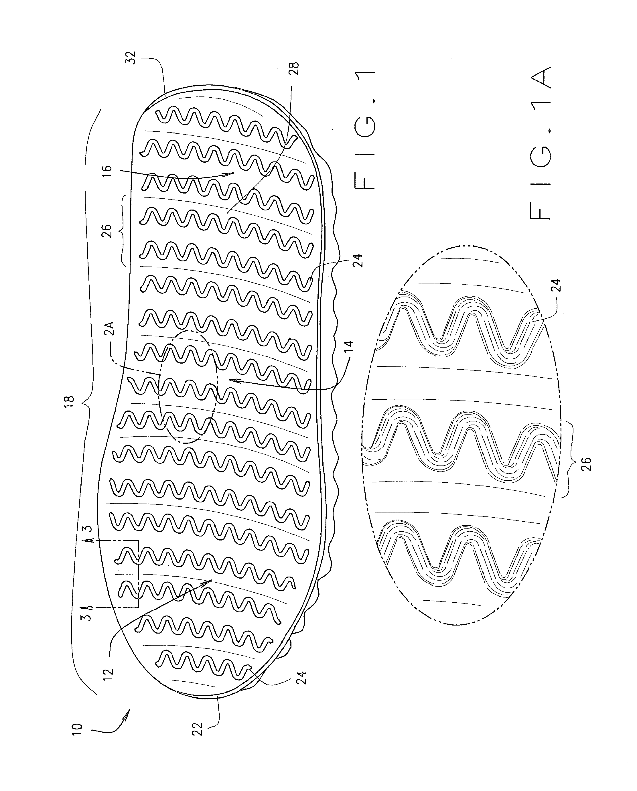 Energy wave sockliner