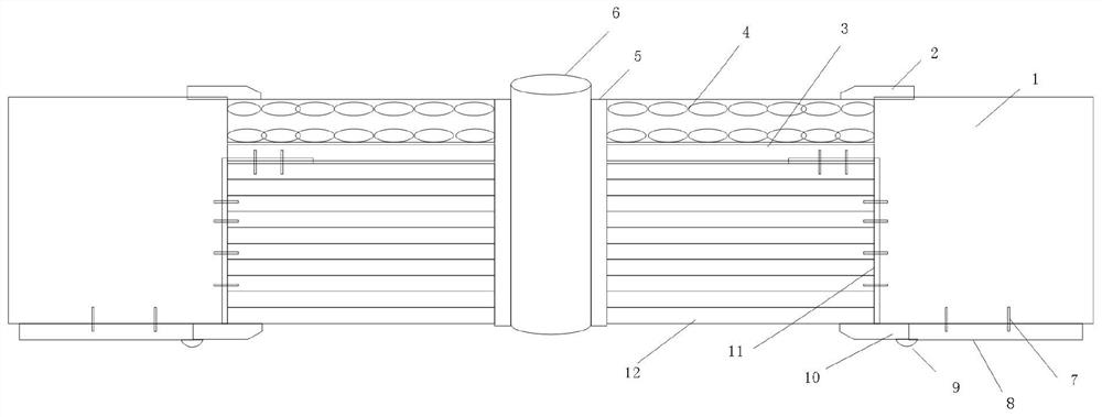 Novel valve hall plugging structure and fire resistance checking method