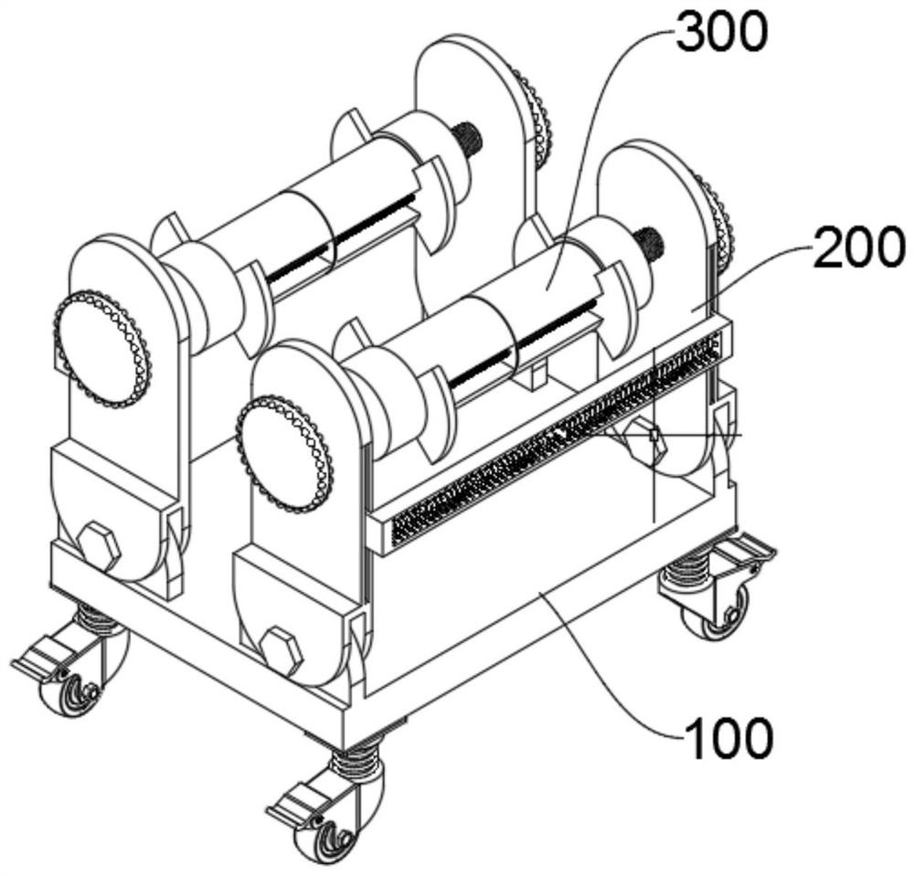 Shaftless cable winding device capable of quickly winding cable for double-disc cage strander