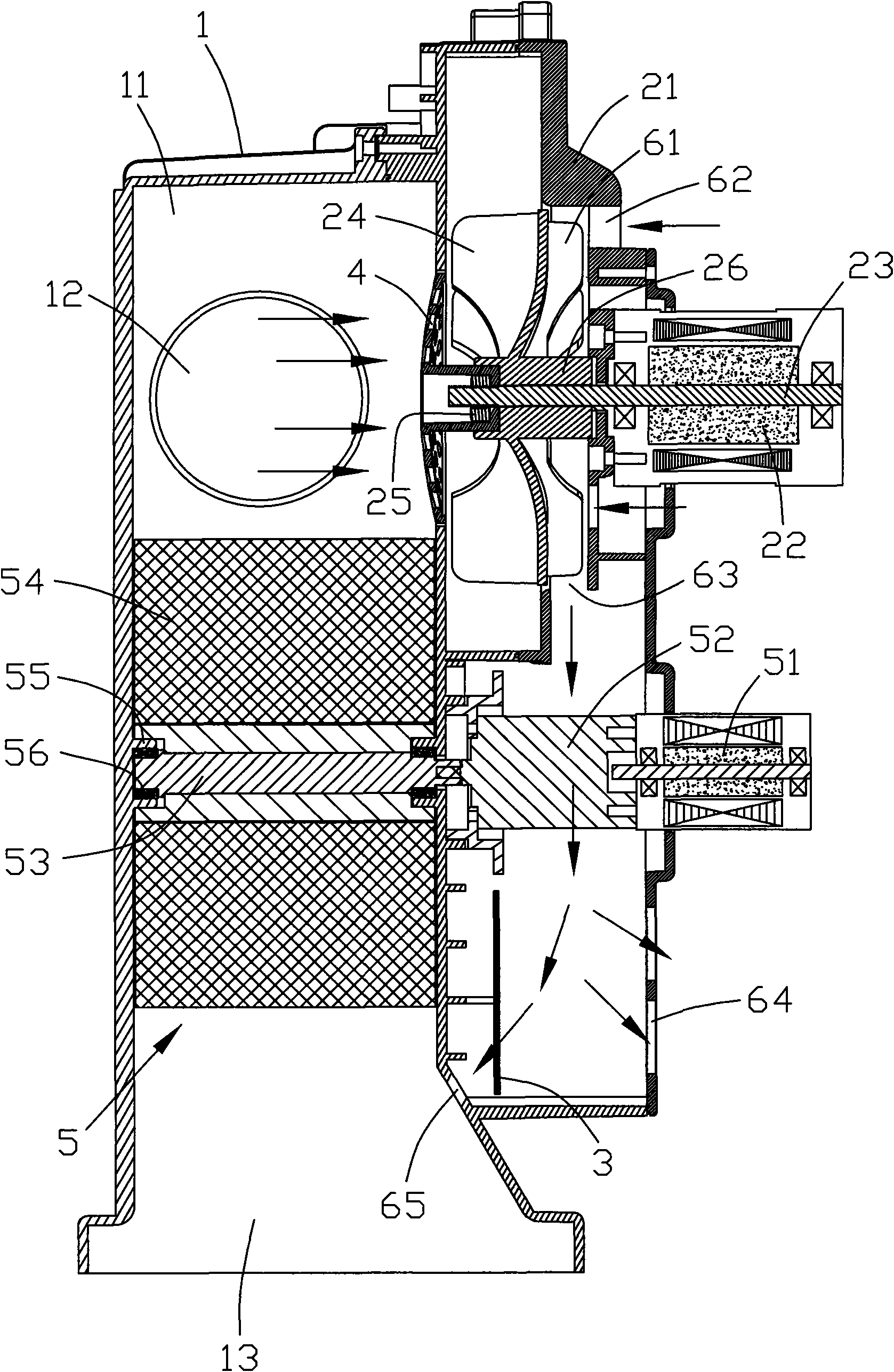 Novel suction system of piggyback cotton picker