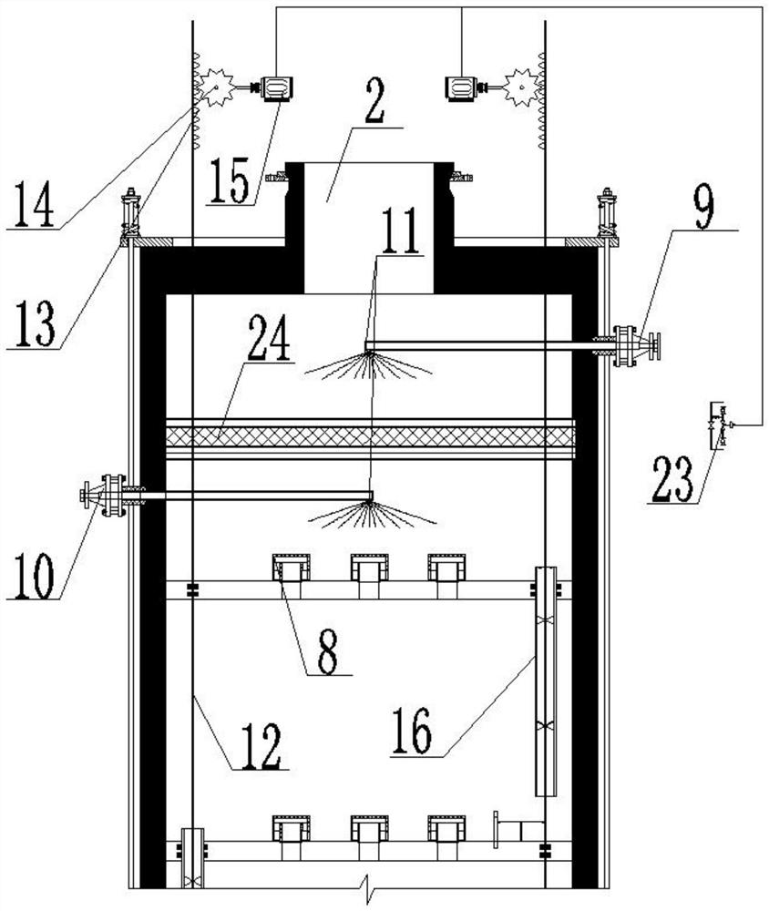 Graphite bubble-cap tower for purifying wet-process phosphoric acid by solvent extraction method