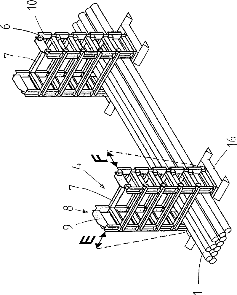 Supporting device used for stacking of heavy goods and storage and transportation system