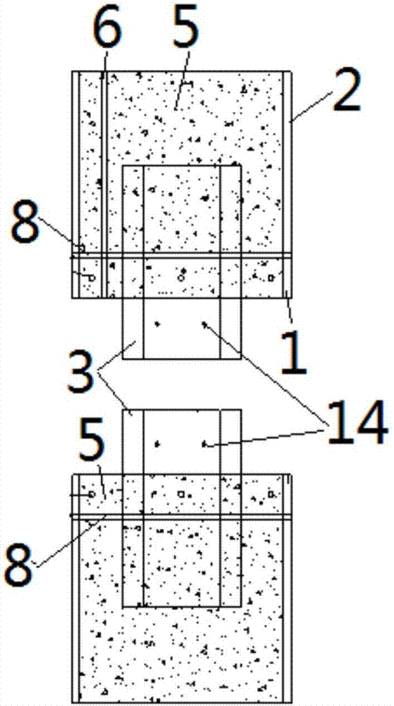 Profile steel built-in special-shaped steel pipe concrete column structure and manufacturing method thereof