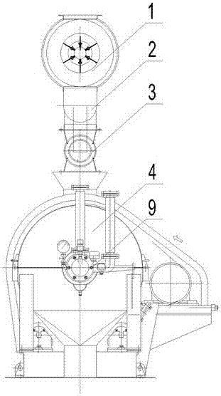 Method for using slag cooler special for heat storage secondary combustion purifying device for treating solid waste for adsorbing VOCs waste gas