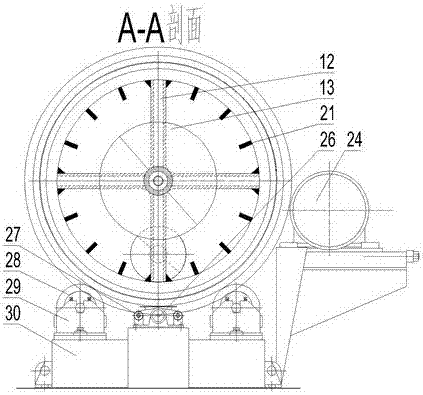 Method for using slag cooler special for heat storage secondary combustion purifying device for treating solid waste for adsorbing VOCs waste gas