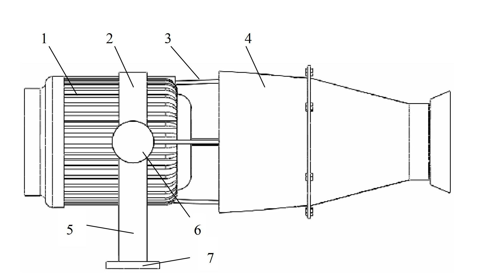 Separated air drum of electric air-assisted spraying machine