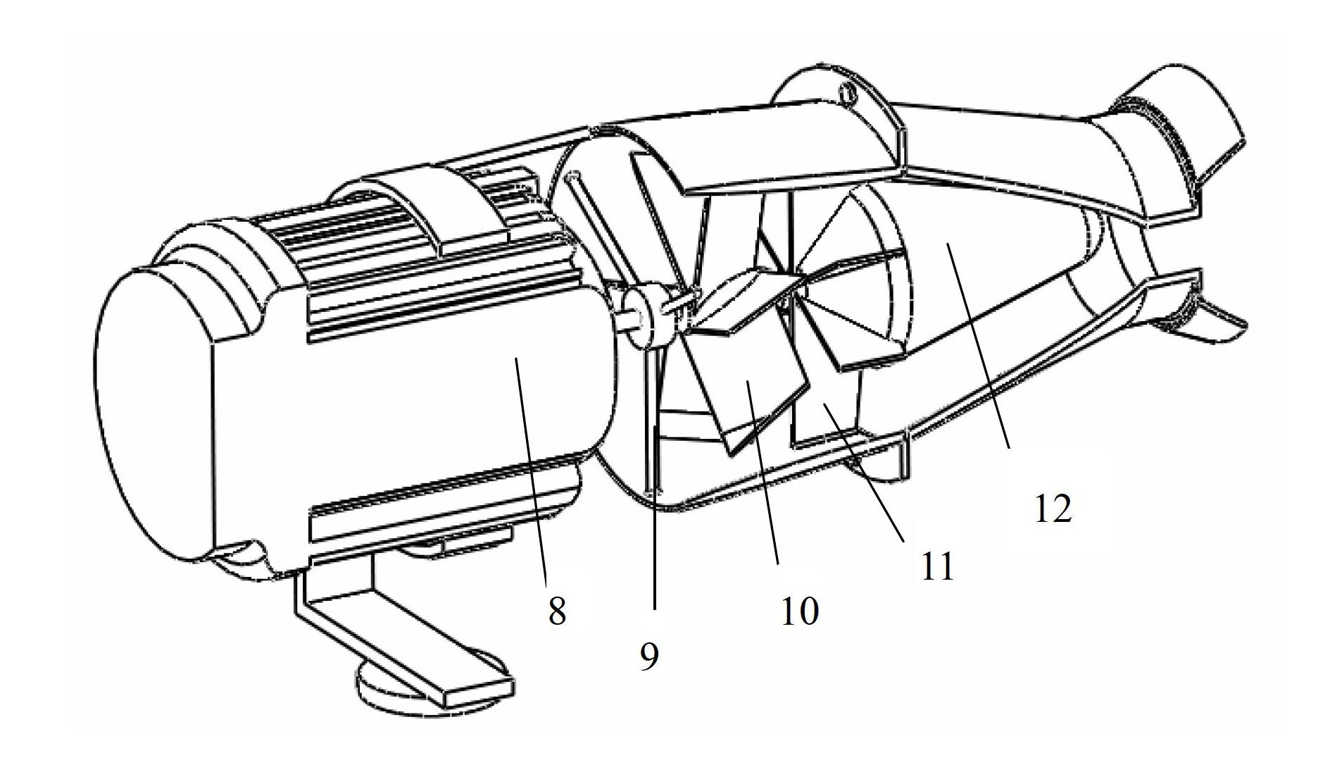 Separated air drum of electric air-assisted spraying machine