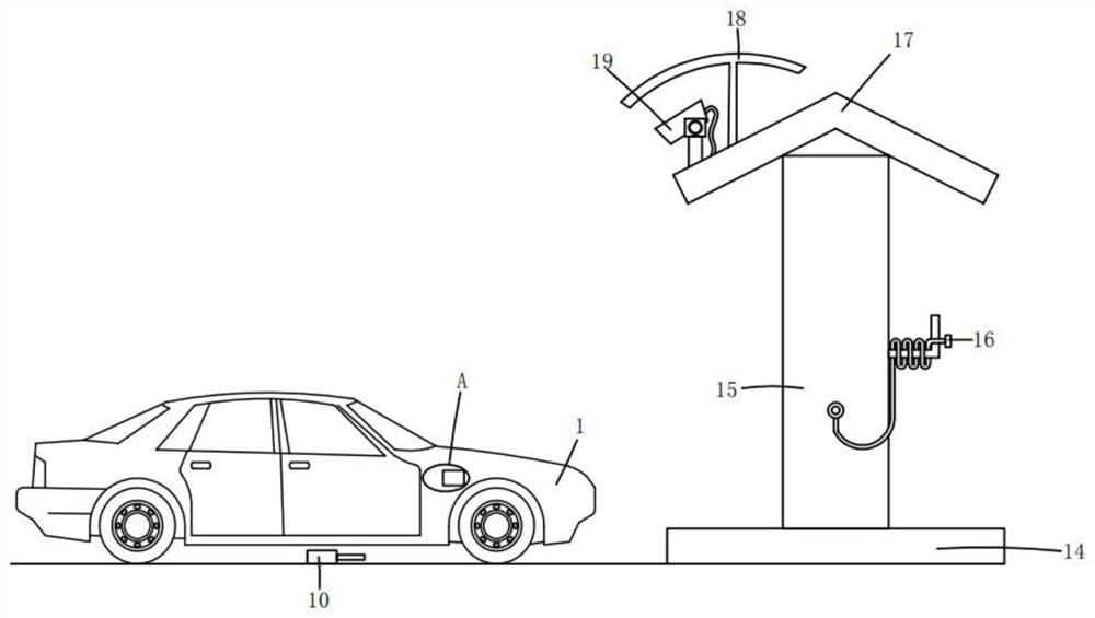 Control system for automatically opening charging port cover of new energy automobile