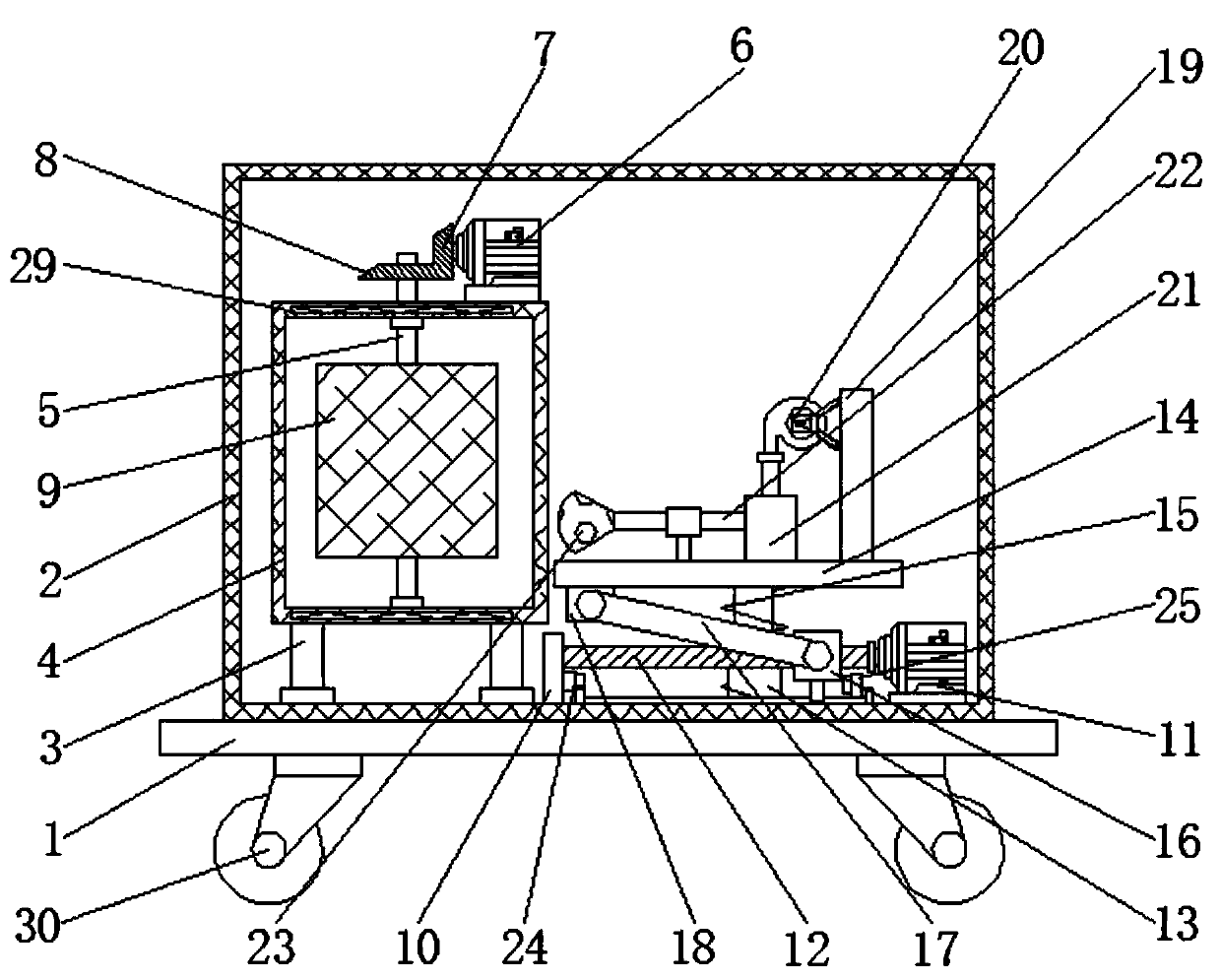 A drying oven for the production of electronic products