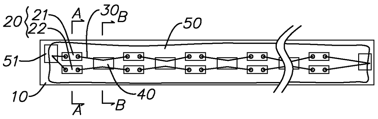 Structure and manufacturing process of a kind of led module