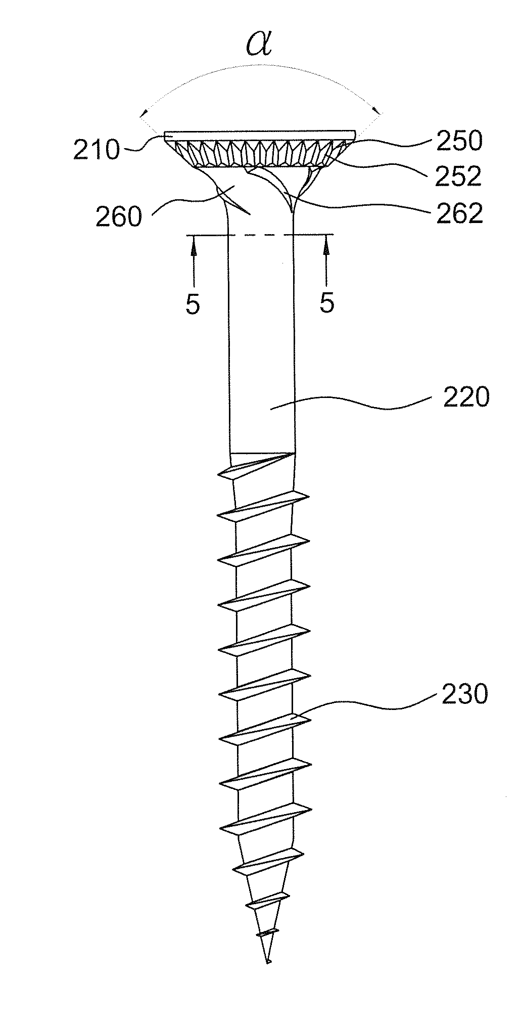 Screw for avoiding cracks and burrs