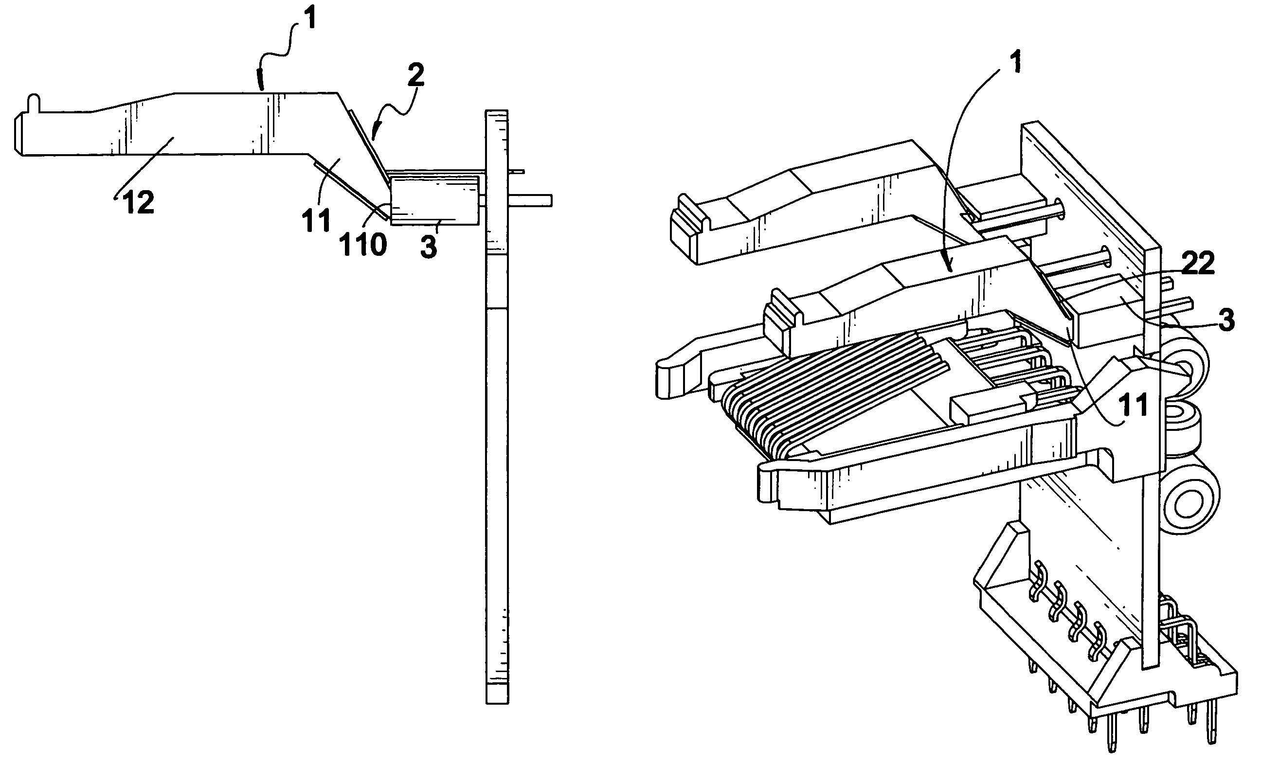 Light directing structure for a connector