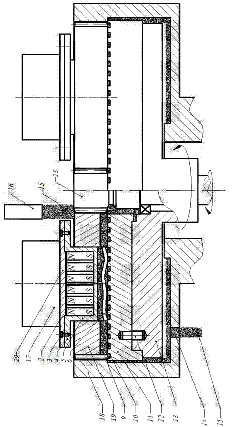 Magneto-rheological effect viscoelastic clamping electroceramic substrate flexible grinding and polishing device and method