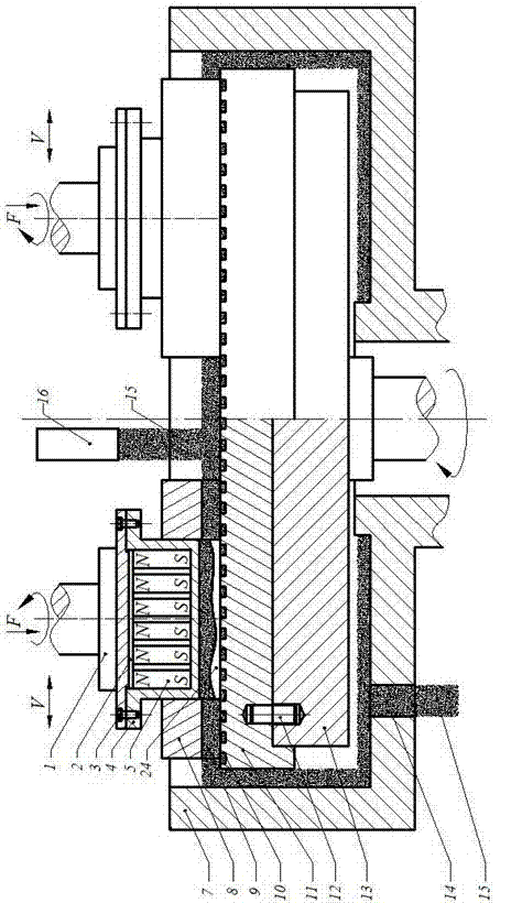 Magneto-rheological effect viscoelastic clamping electroceramic substrate flexible grinding and polishing device and method