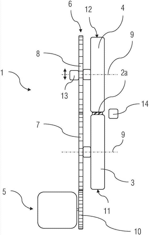 Filling device and automatic placement machine