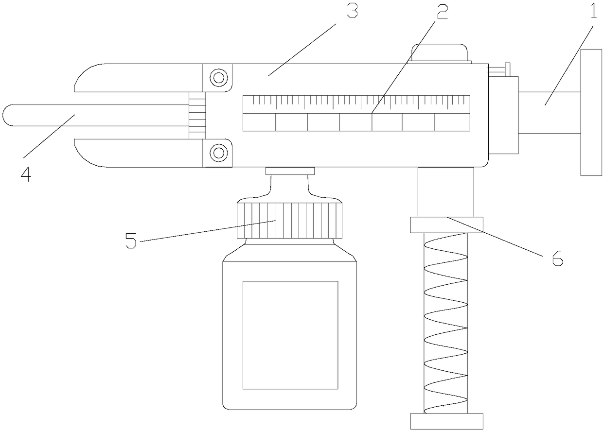 Drenching device for livestock