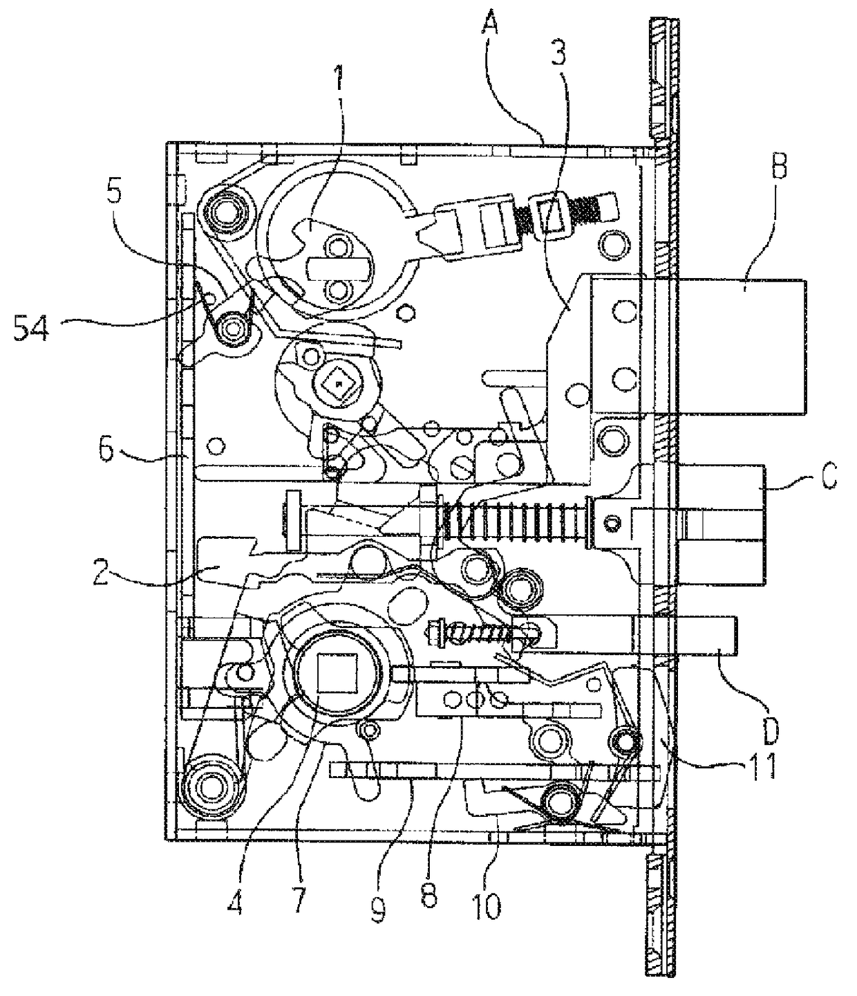 Lock structure suitable for various lock cores