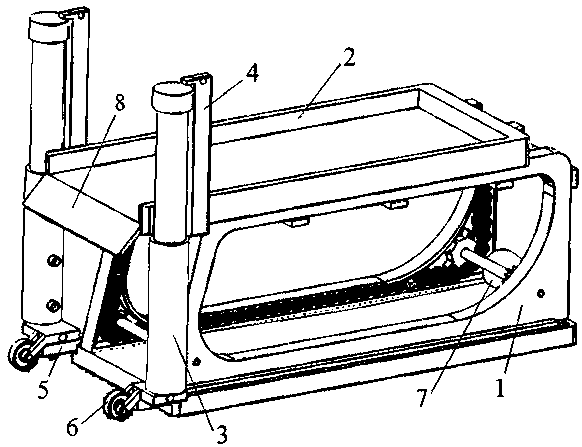 Self-locking translatable two-story garage and the parking lot management system using the garage