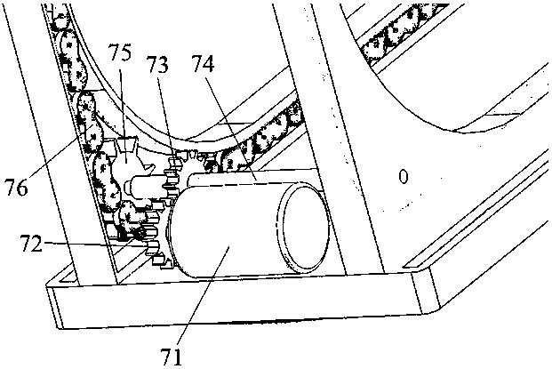 Self-locking translatable two-story garage and the parking lot management system using the garage