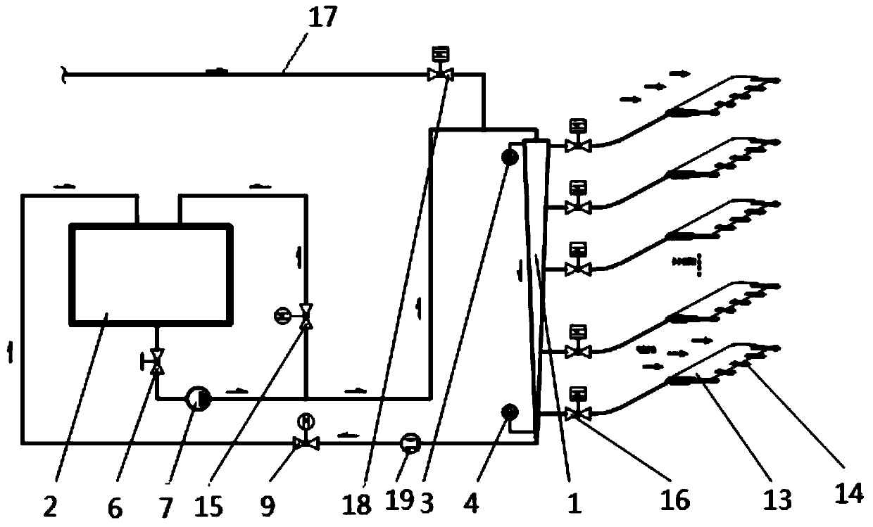 Icing wind tunnel spraying device and water supply pressure quick response device and method thereof