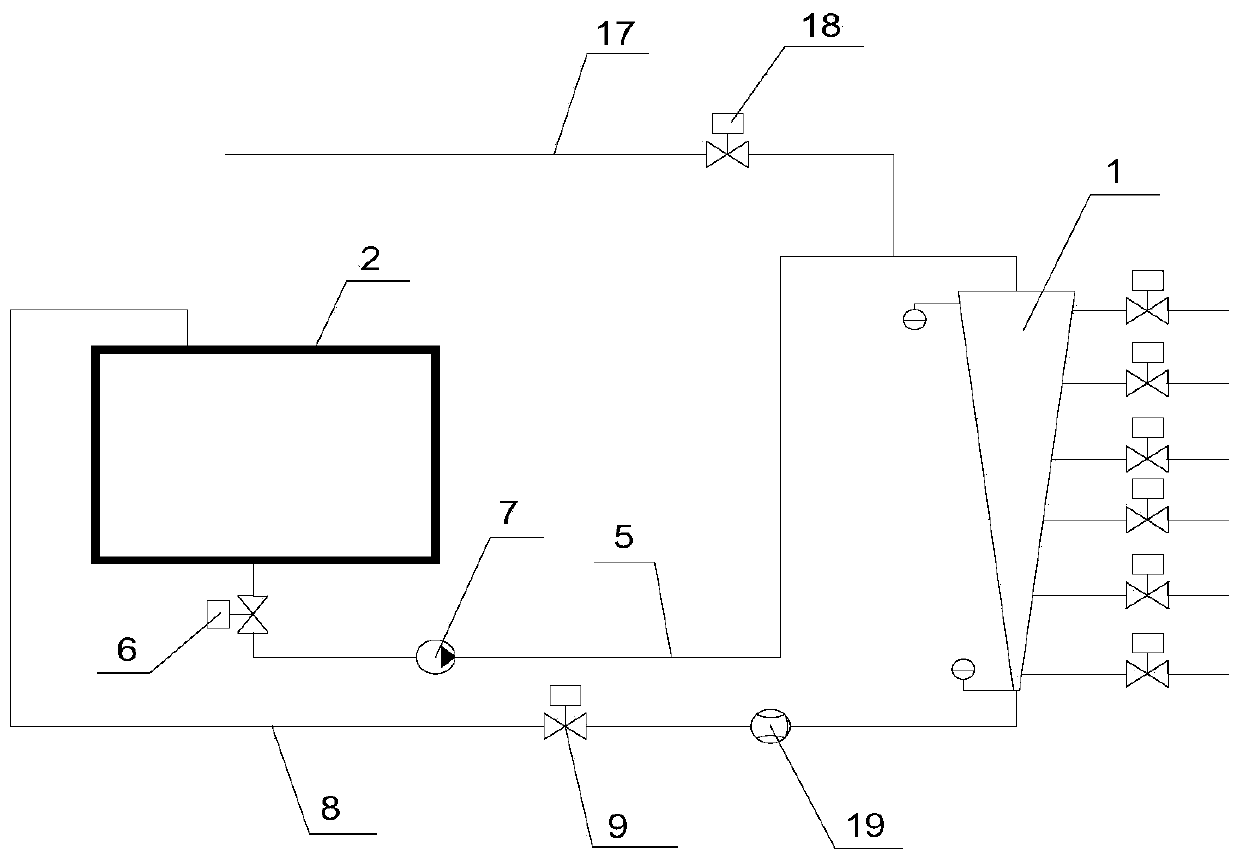 Icing wind tunnel spraying device and water supply pressure quick response device and method thereof