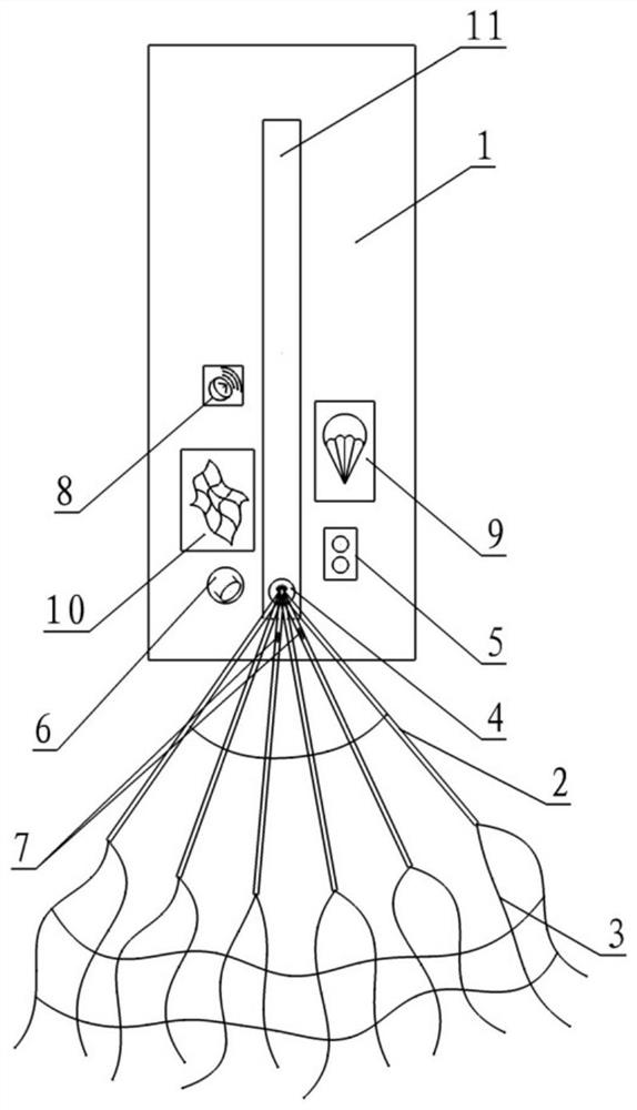 A device for capturing drones