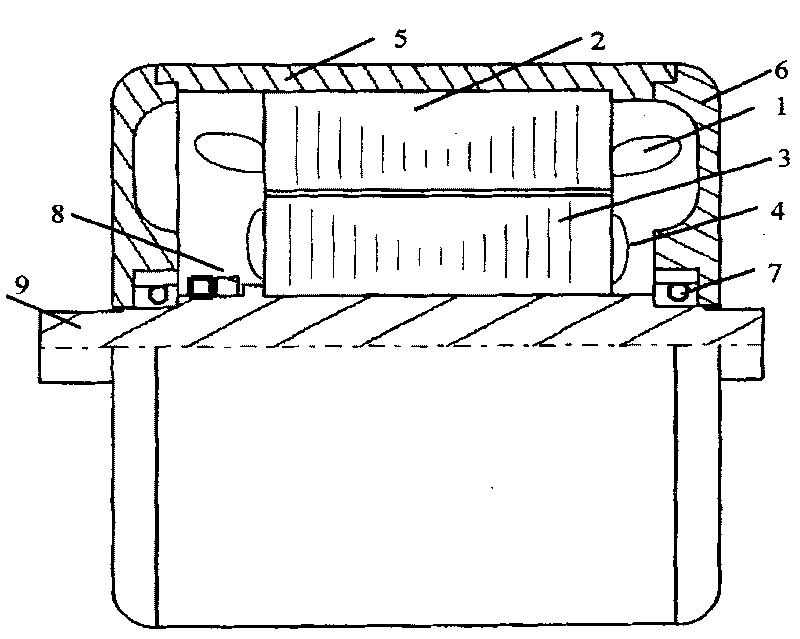 Normal/radial parallel mixed excitation magnetic synchronization motor