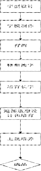 Chinese character art bonsai and production method thereof