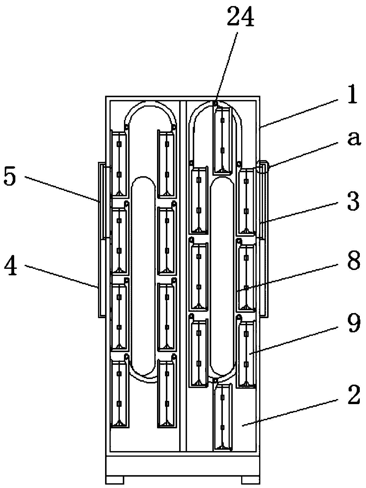 Automatic rotary file taking device based on motor control