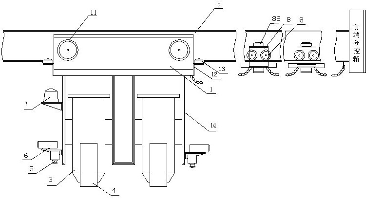 Intelligent control multi-point locating track-type video monitoring system