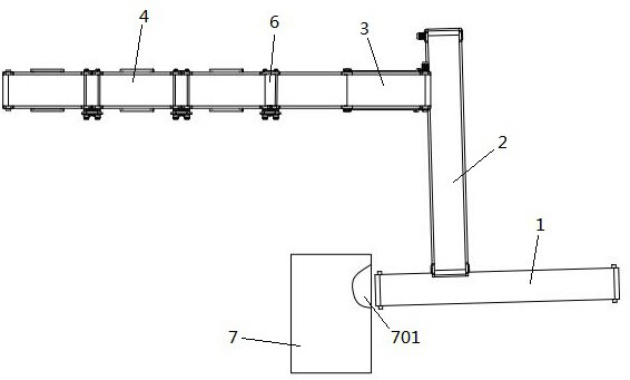 Typha latifolia harvesting and warehousing device and harvesting and warehousing method