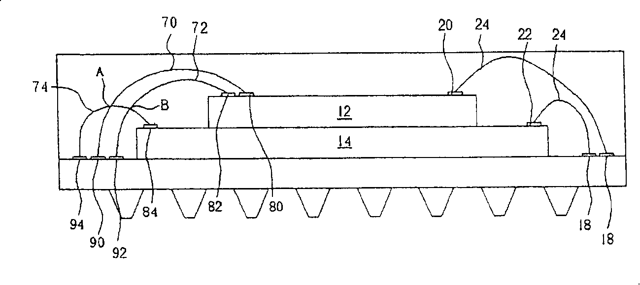 Wire bonding packaging body