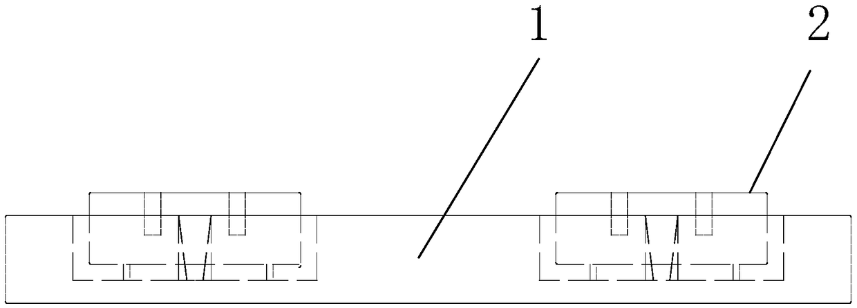 A multi-stage prefabricated track plate