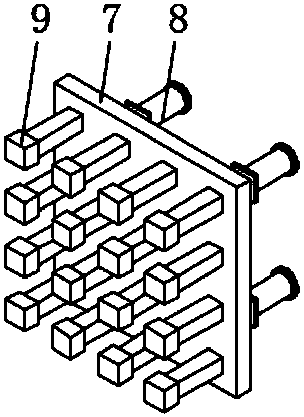 Treatment device for building wastes