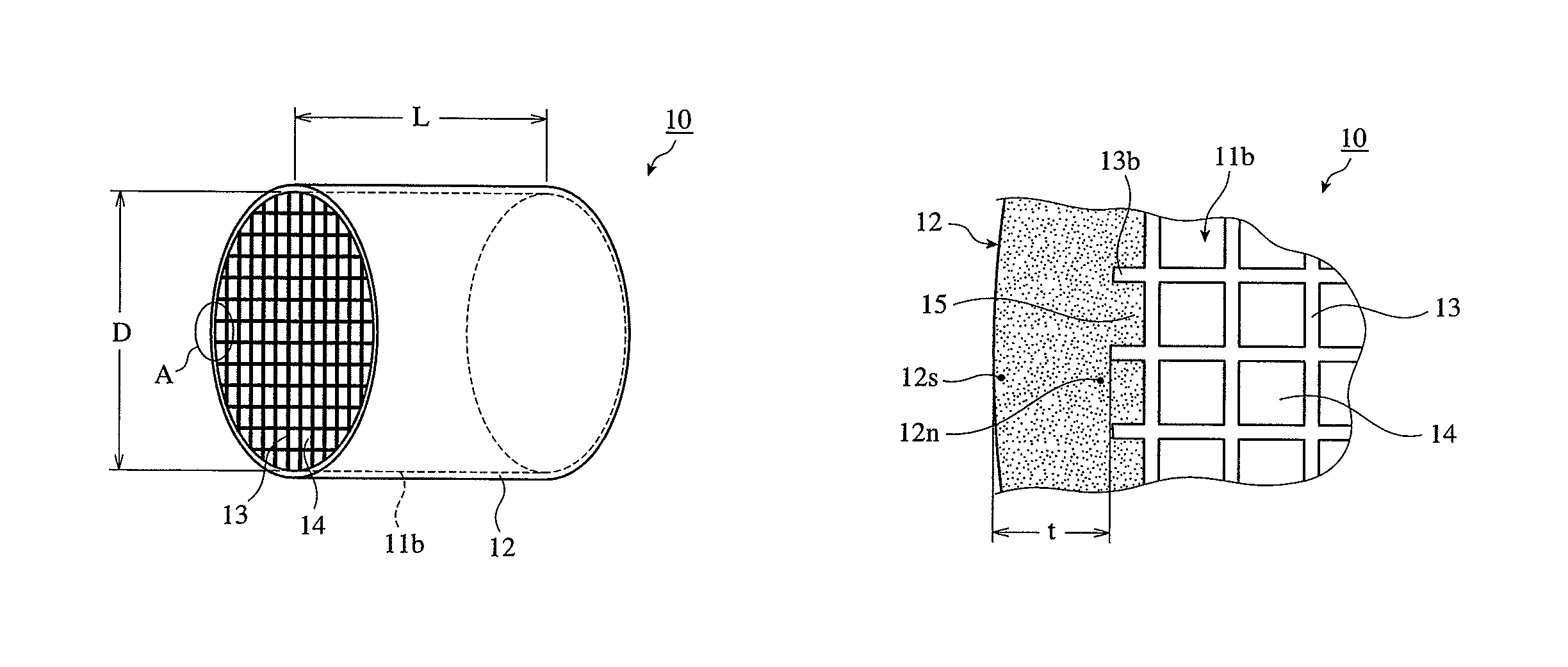 Ceramic honeycomb structure and its production method