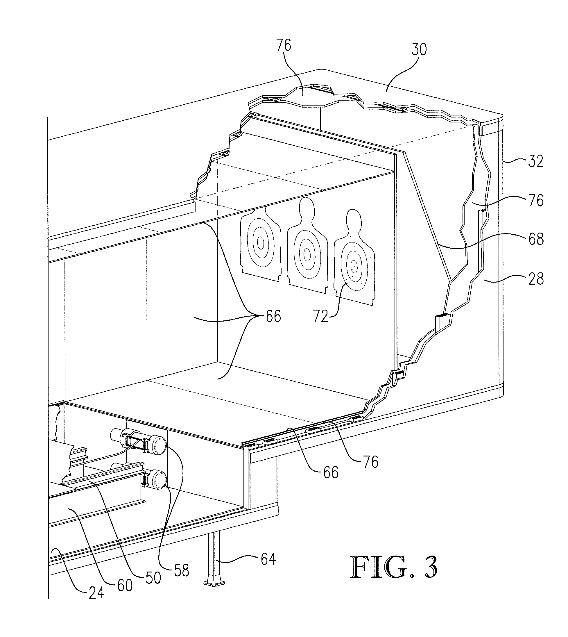 Mobile target range trailer