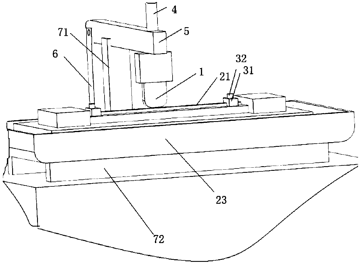 Sealing-strip abrasive resistance test bench