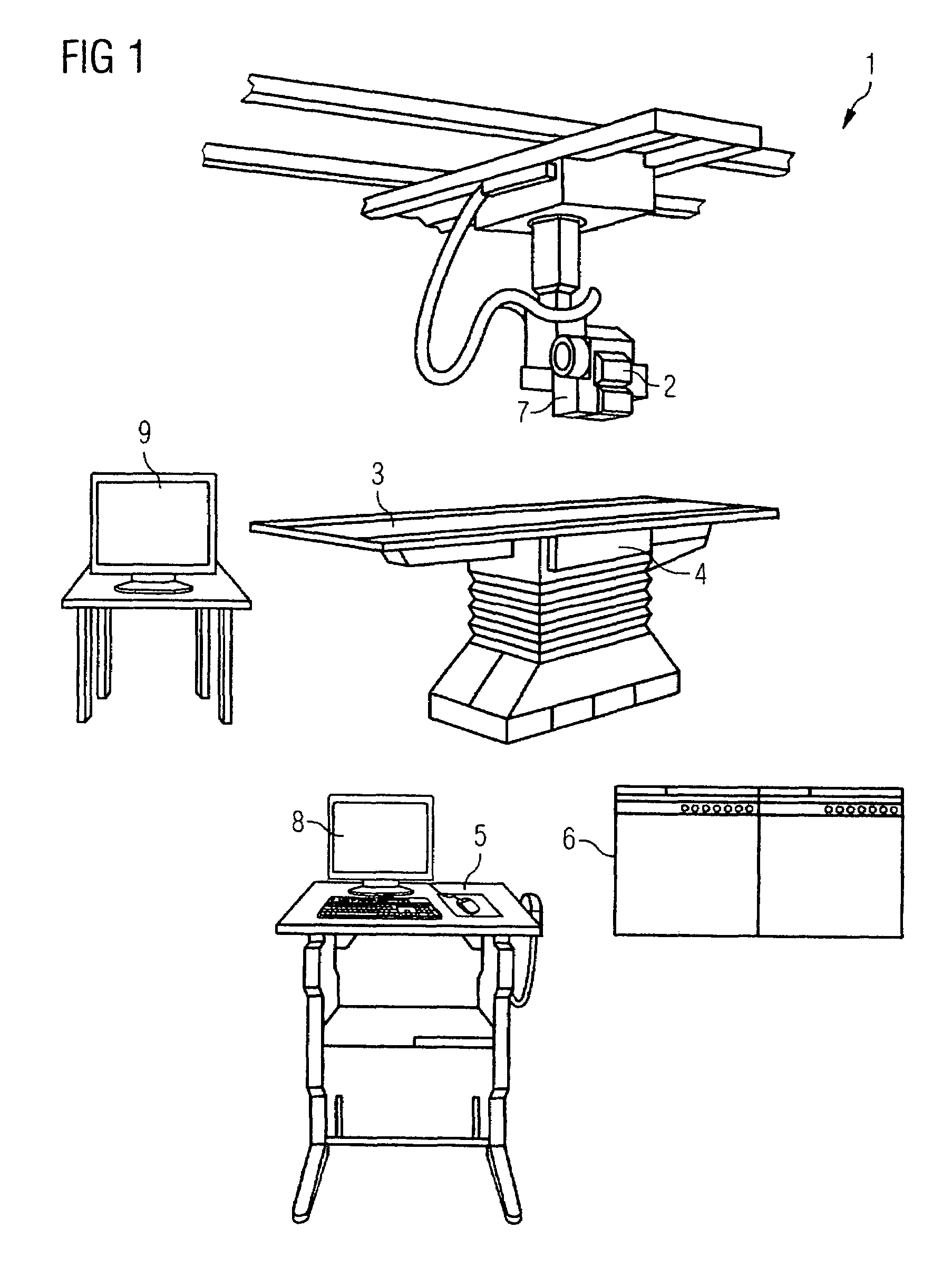 Radiography device for recording dynamic processes and associated recording method