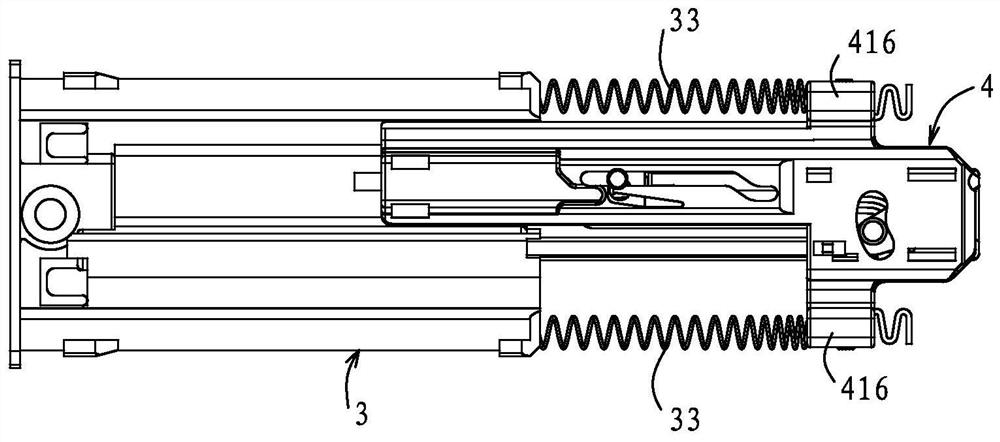 Pressing type damping sliding rail