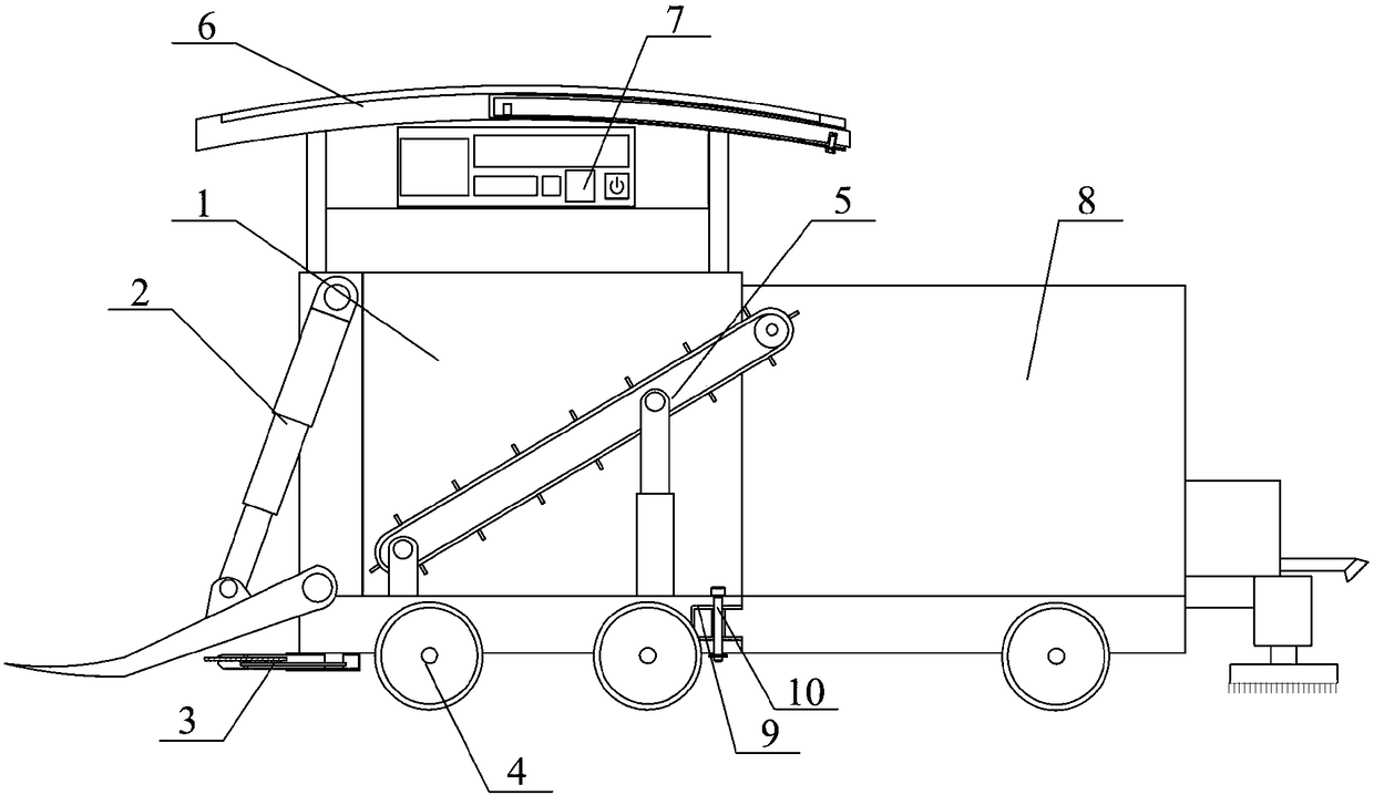 An agricultural hay collection device