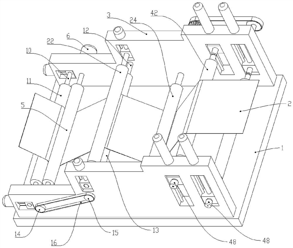 A blown film machine embossing device