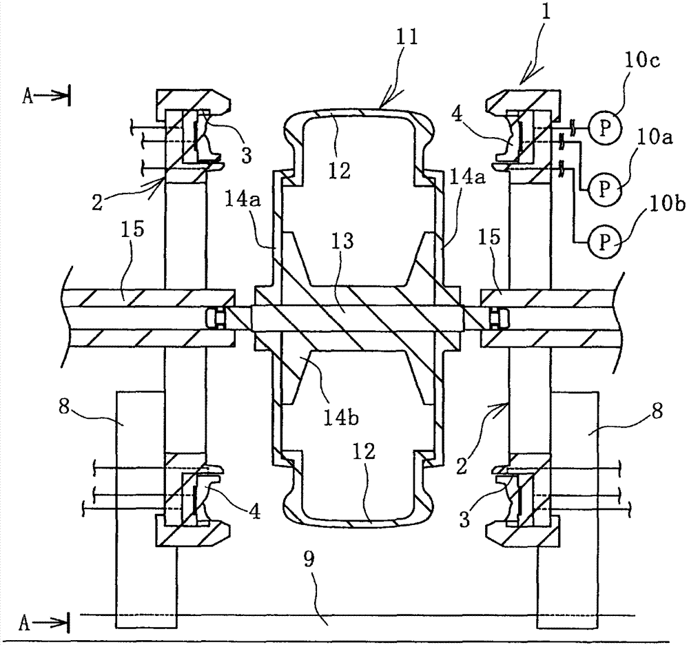 Pneumatic tire molding method and molding apparatus