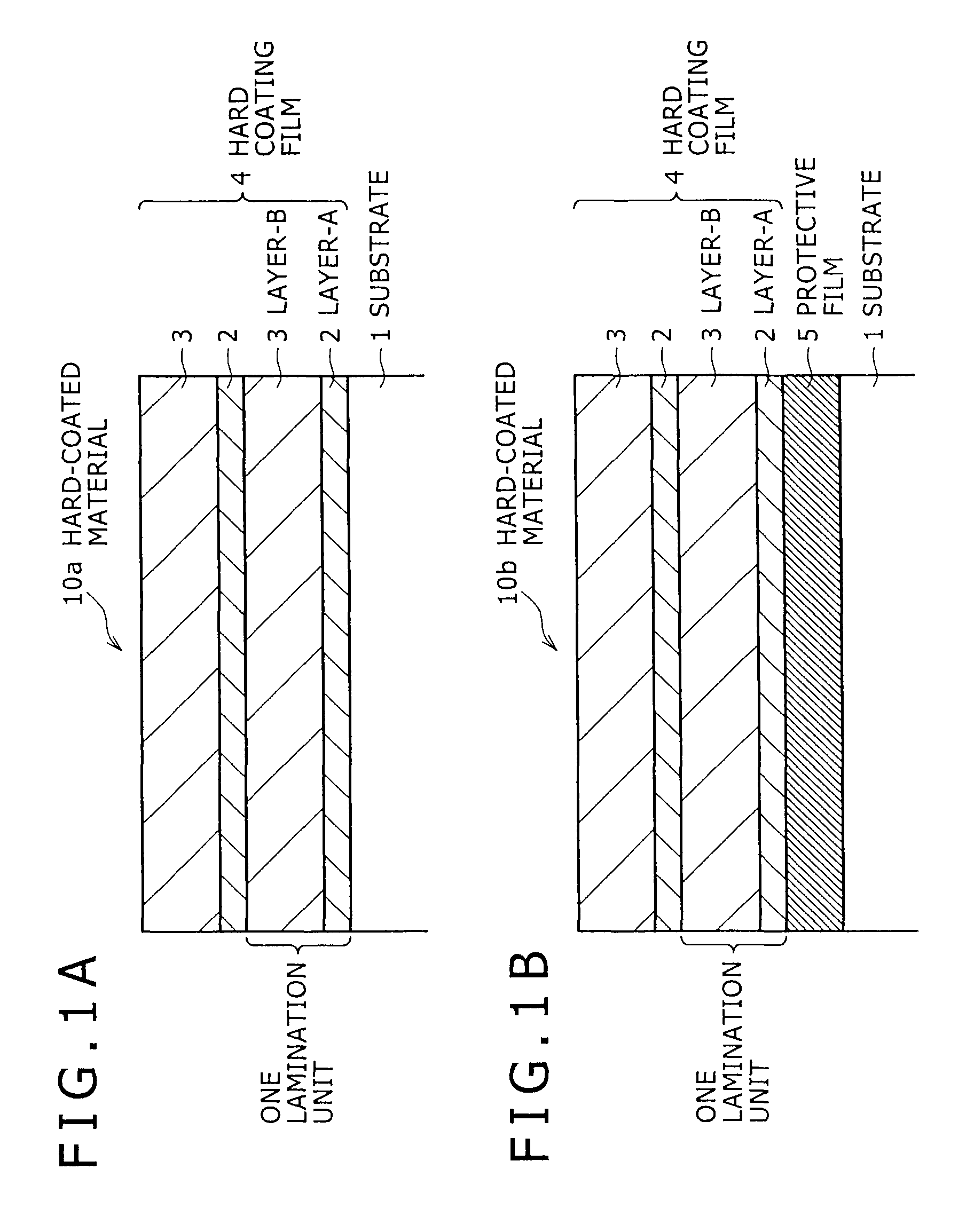 Material with hard coating film formed on substrate surface thereof