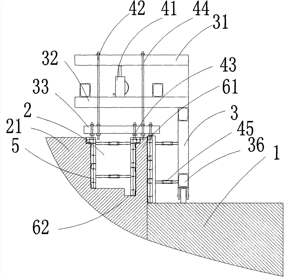 Integral casting construction method for cable trench of highway tunnel water ditch