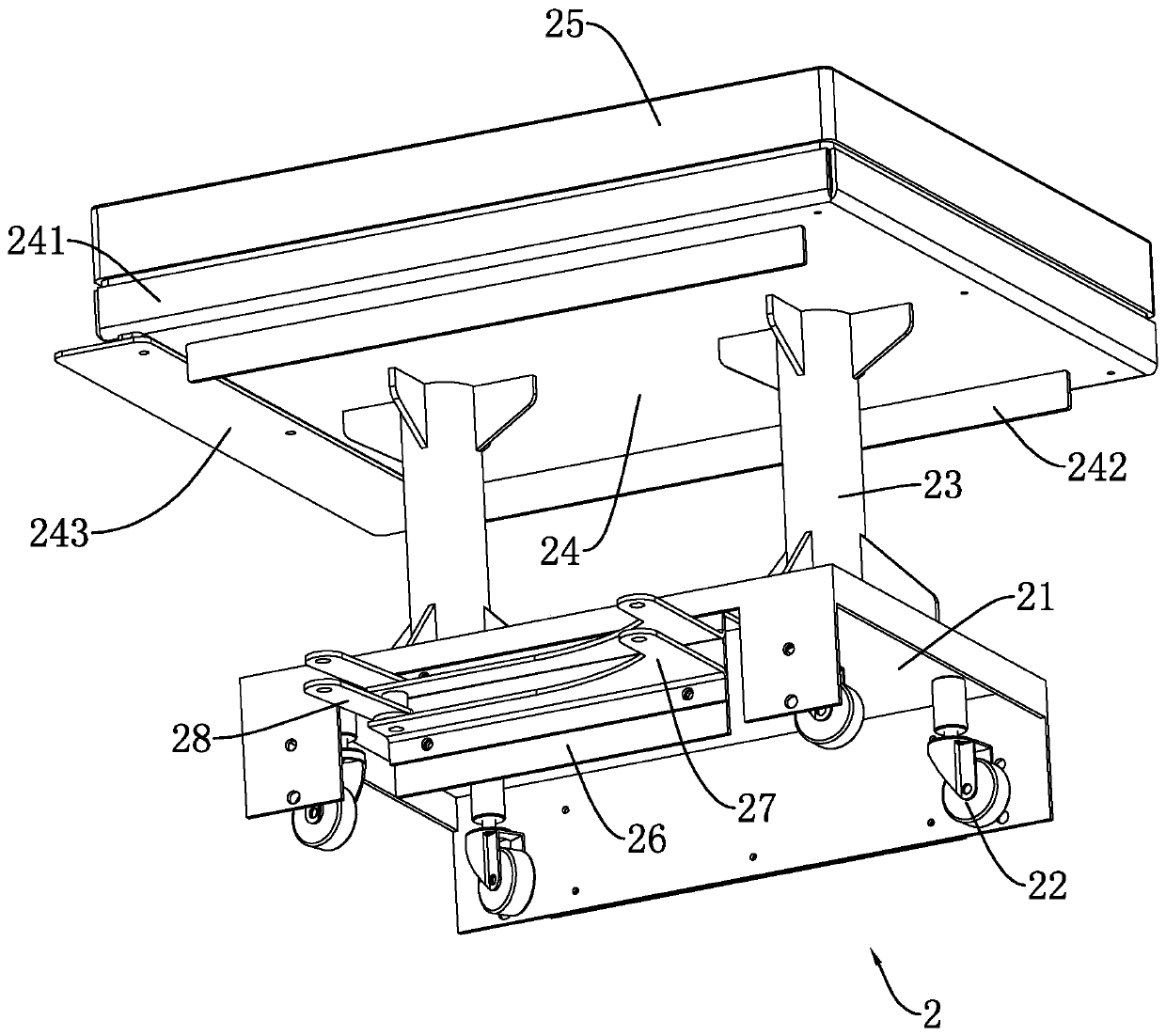 Hot bending furnace for glass