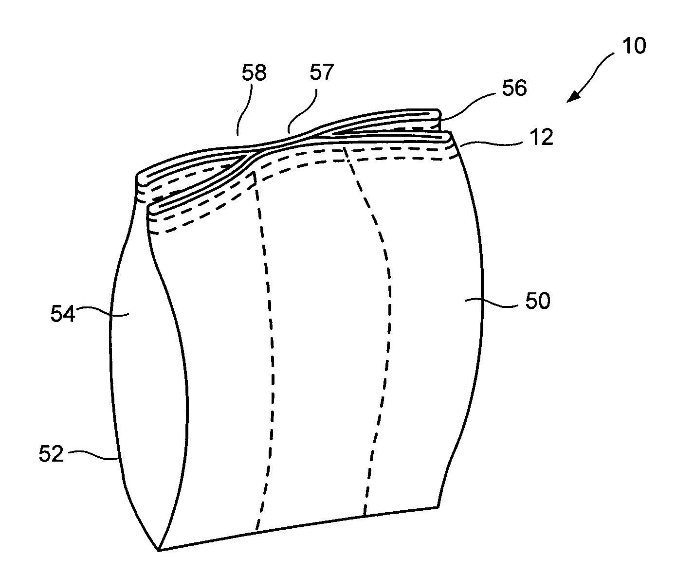 High burst package having a reclosable pour spout