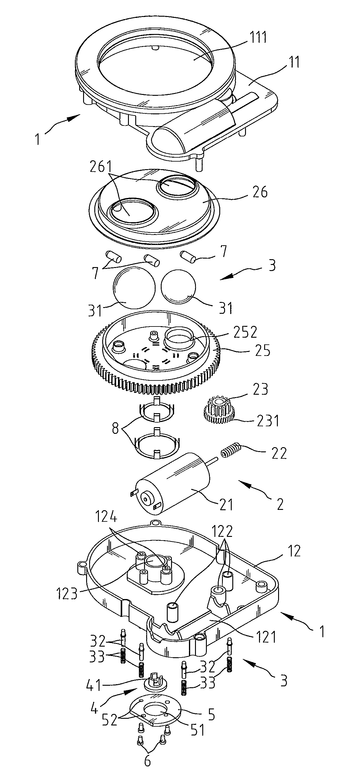 Rotary massage device